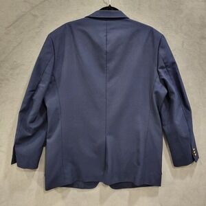 Louis Martin Navy Blue Blazer Jacket Men's Size 44R Gold‎ Button Wool Blend